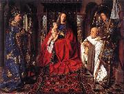 EYCK, Jan van The Madonna with Canon van der Paele  df USA oil painting reproduction